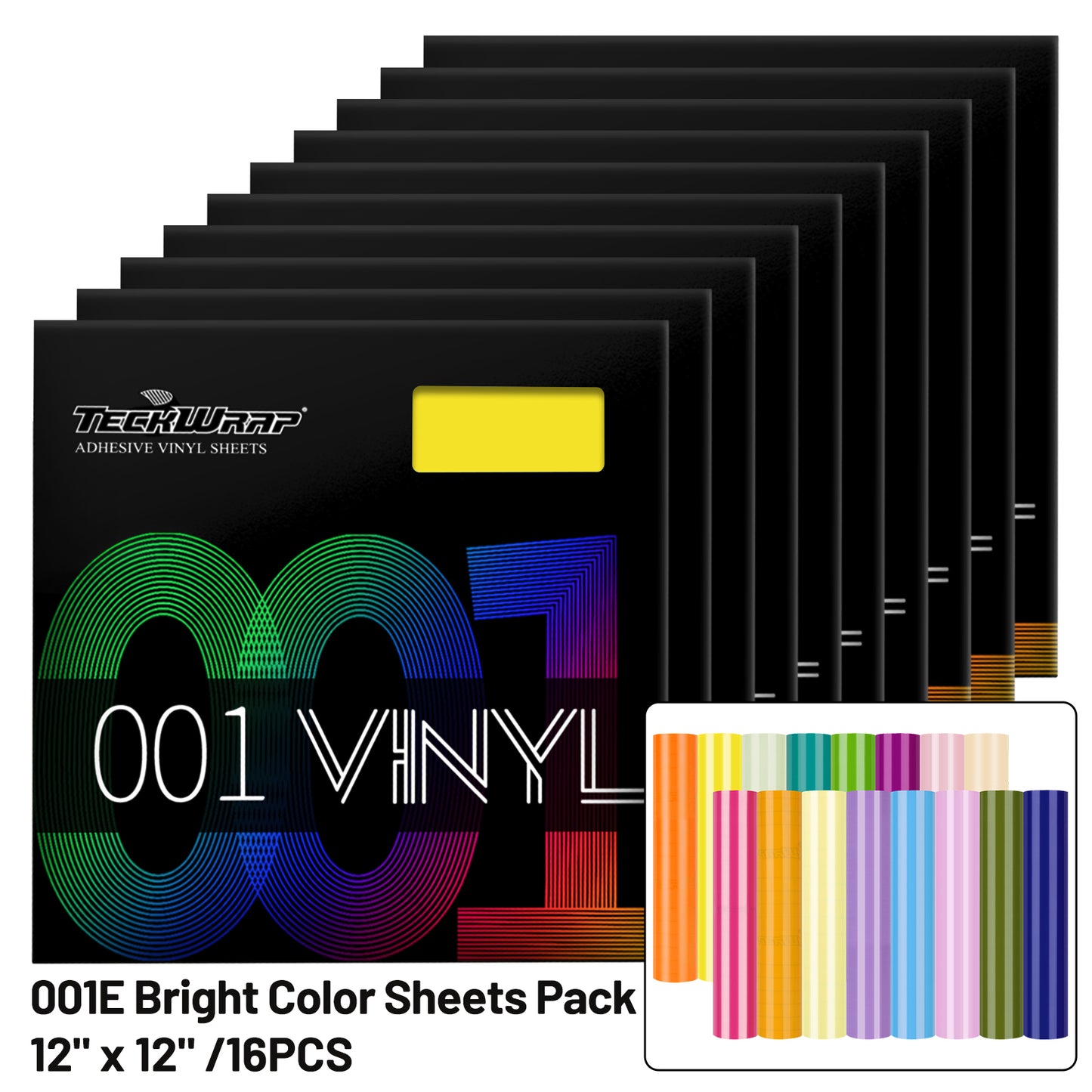 001 Economical Bright Color Sheets Pack (16 PCS)