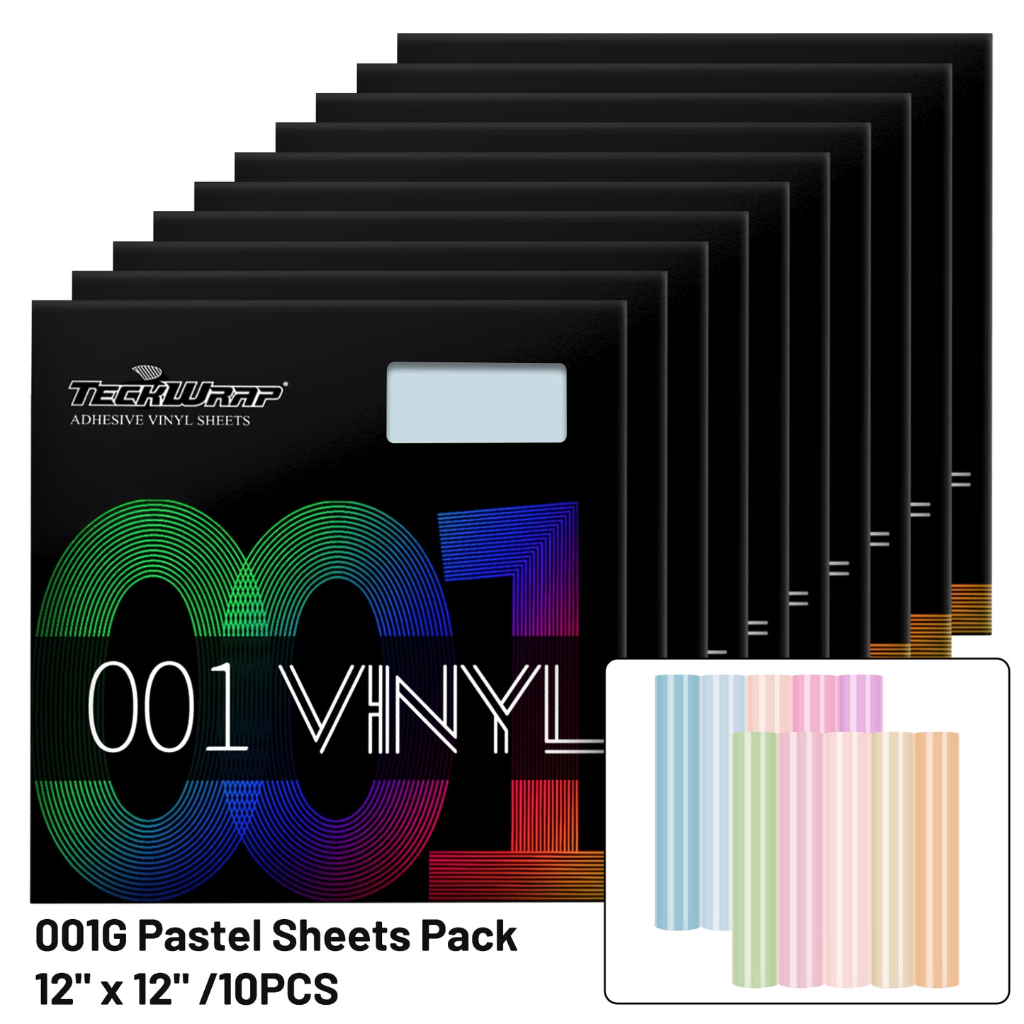 001 Pastel Color Sheets Pack (10 PCS)