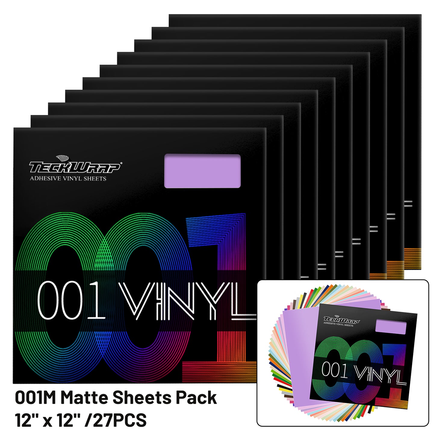 001M Matte Sheets Pack (27 PCS)