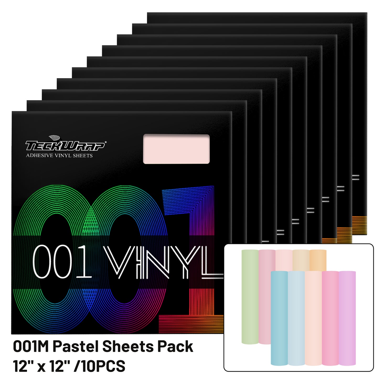 001 Pastel Color Sheets Pack (10 PCS)
