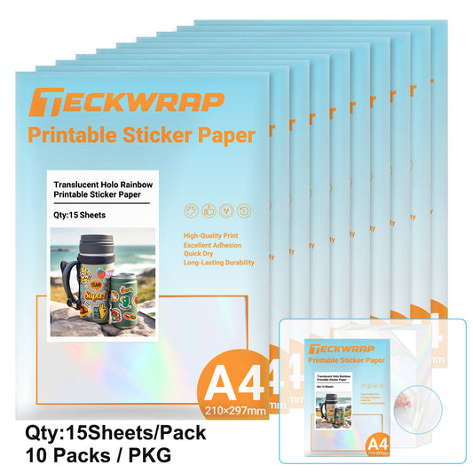 Translucent Holo Printable Sticker Paper