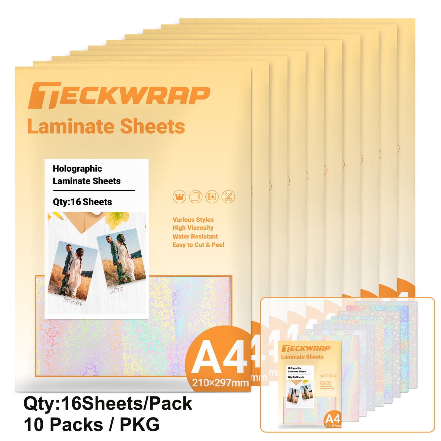 COLD Laminate Sheets ( NON-Printable)
