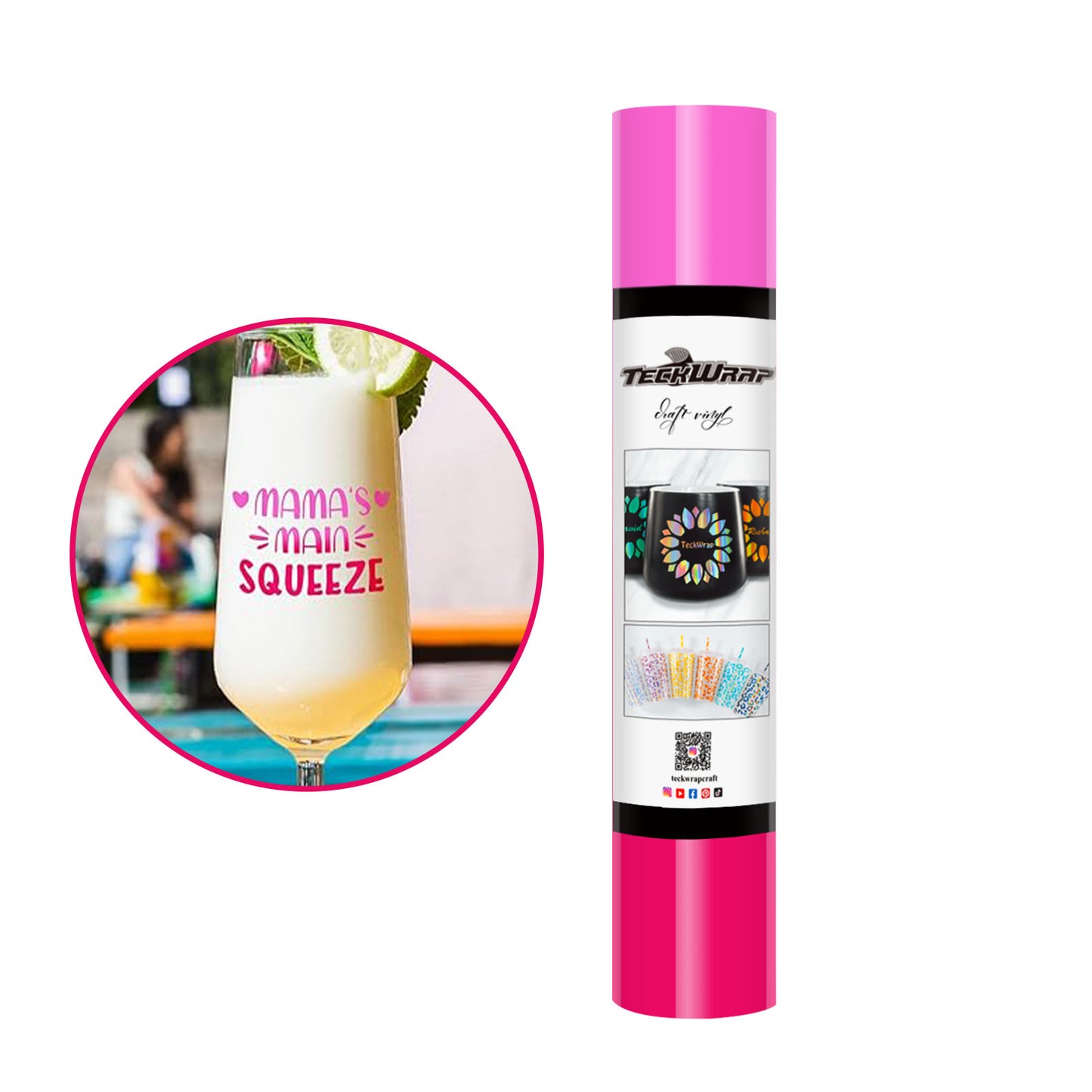 Neon Cold Color Changing Adhesive Craft Vinyl