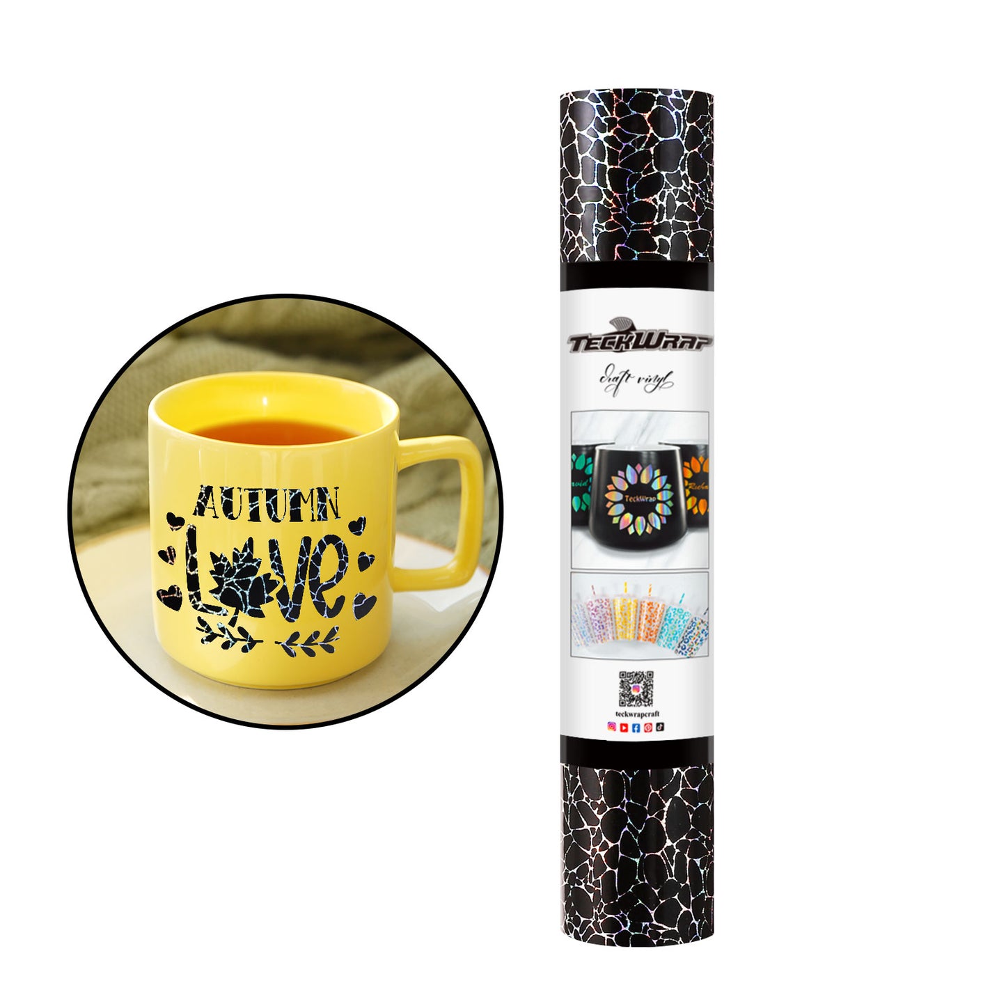 Holographic Cobblestone Adhesive Craft Vinyl