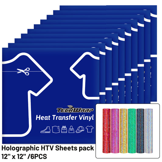 Holographic HTV Sheets Pack (6PCS)