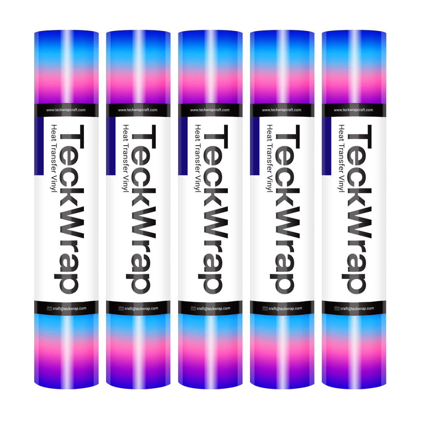 PU Rainbow Stripes Heat Transfer Vinyl Roll