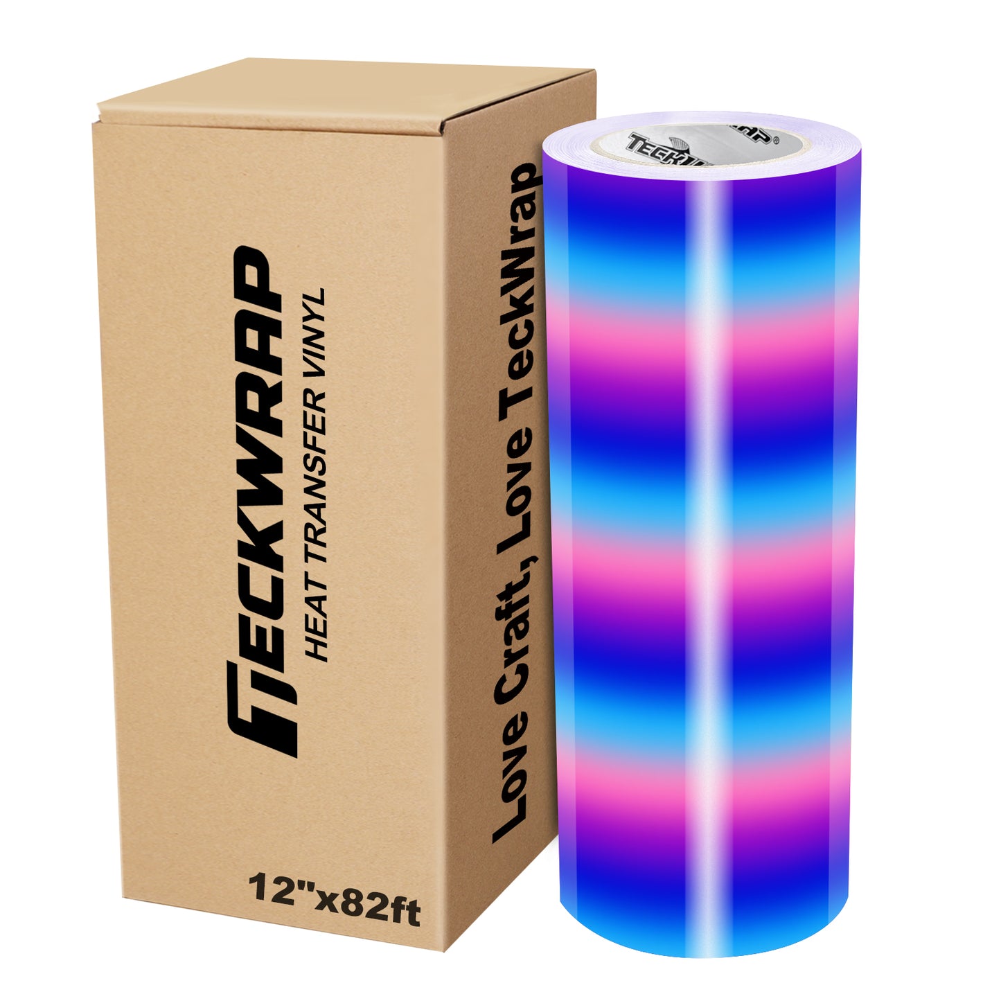 PU Rainbow Stripes Heat Transfer Vinyl Roll