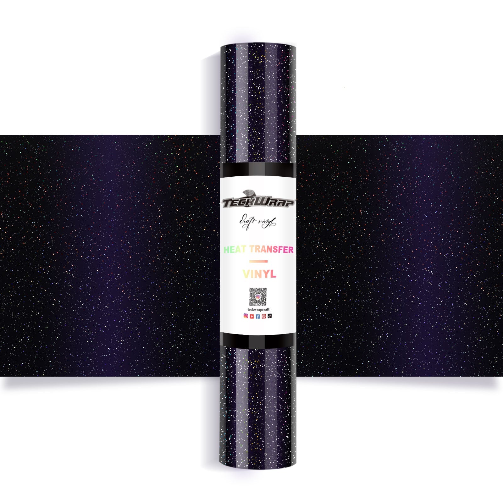 Chameleon Shimmer Heat Transfer Vinyl 5ft Roll - US to US / Navy Blue - TeckwrapCraft