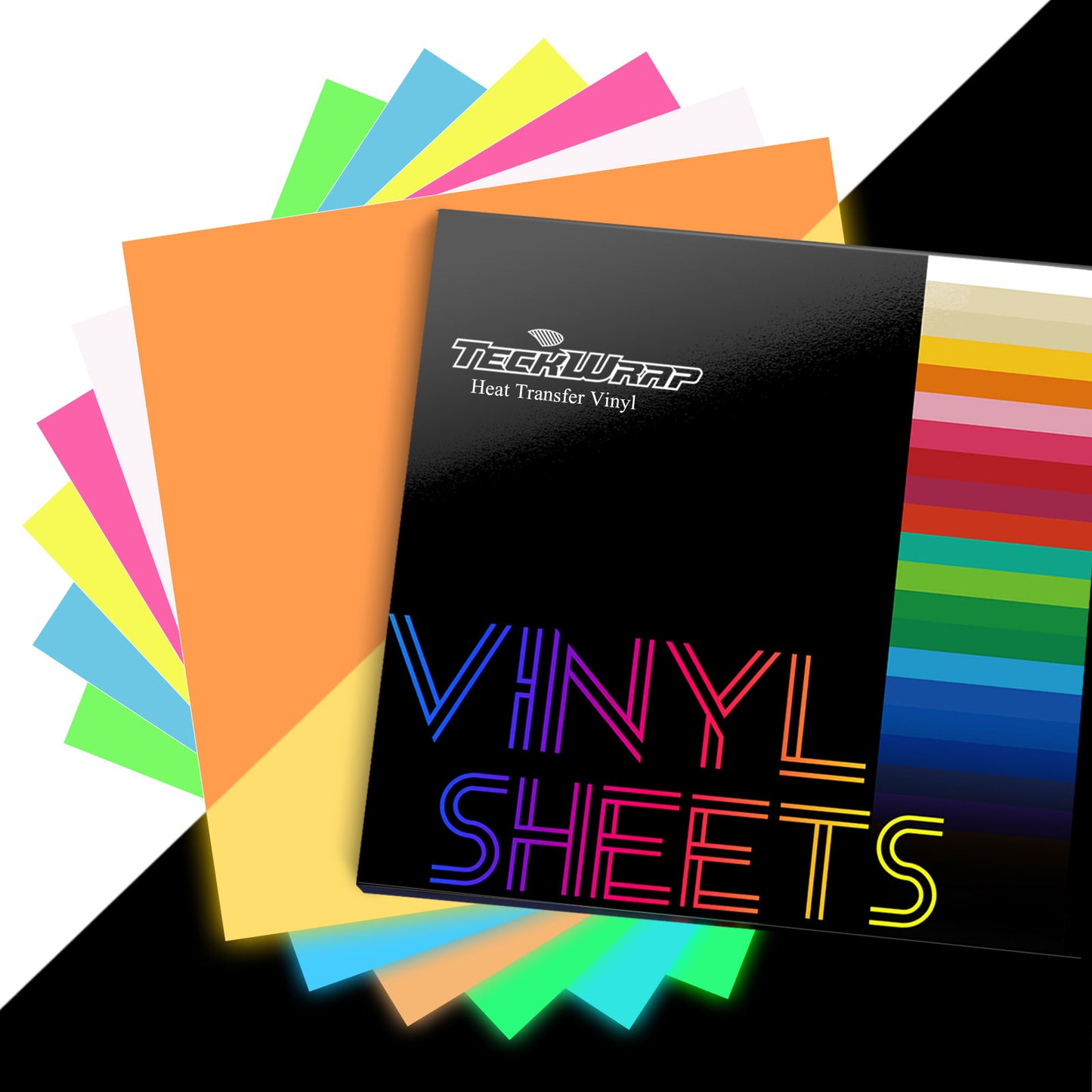 Glow In The Dark HTV Sheets Pack( 6 PCS)