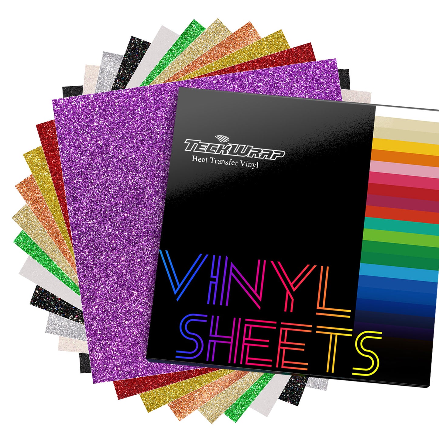 Glitter HTV Sheets Pack( 11 PCS)