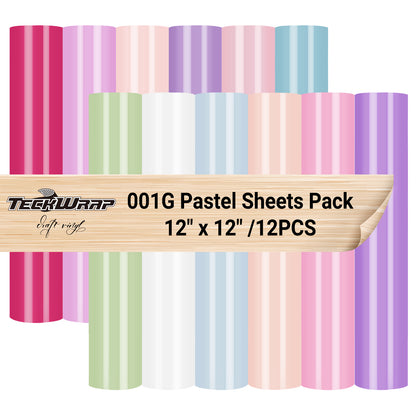 مجموعة أوراق ألوان باستيل 001 (12 قطعة)