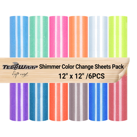 Shimmer Cold Color Change Sheets Pack (6 PCS)