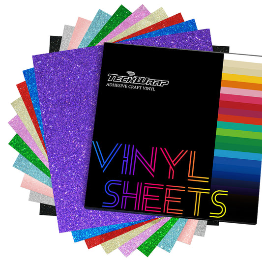 Glitter Vinyl Sheets Pack( 10 PCS)