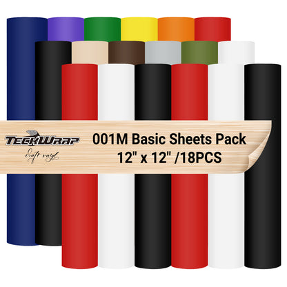 001 Basic Color Sheets Pack (18 PCS)