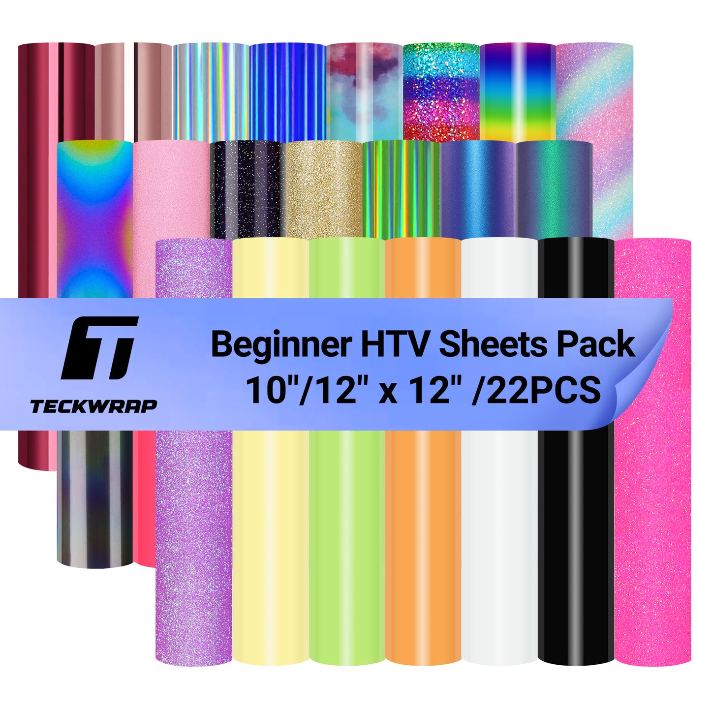 Beginner HTV Sheets Pack(22 Pcs)