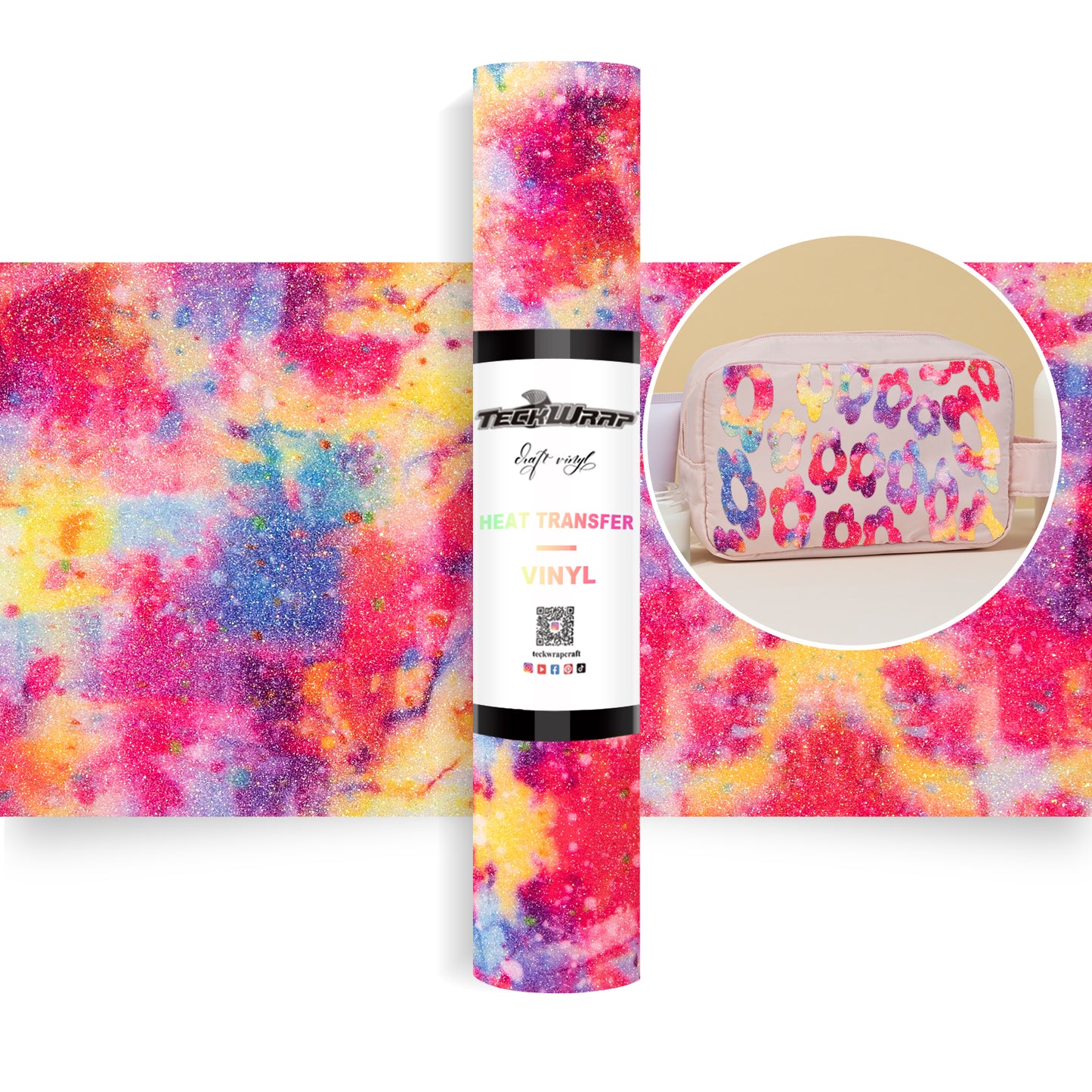 Ombré Glitter Heat Transfer Vinyl Roll