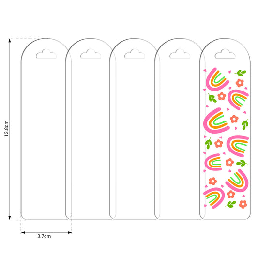 Acrylic Bookmark Blanks(5 pcs/set)