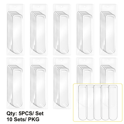 Espacios en blanco para marcapáginas acrílicos (5 piezas/juego)