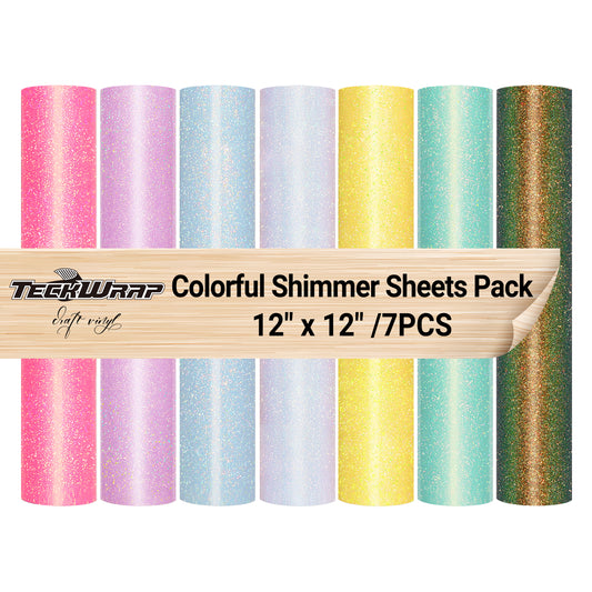 Colorful Shimmer Sheets Pack（7PCS）