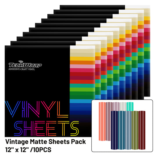 Vintage Matte Sheets Pack (10 PCS)