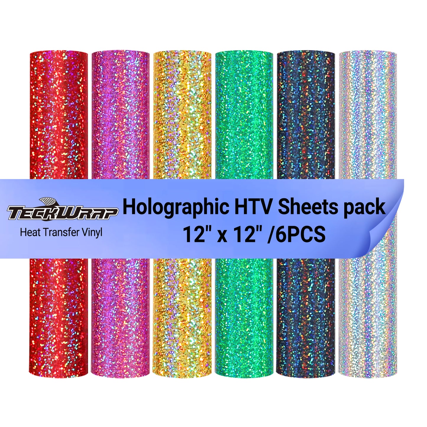 Holographic HTV Sheets Pack (6PCS)