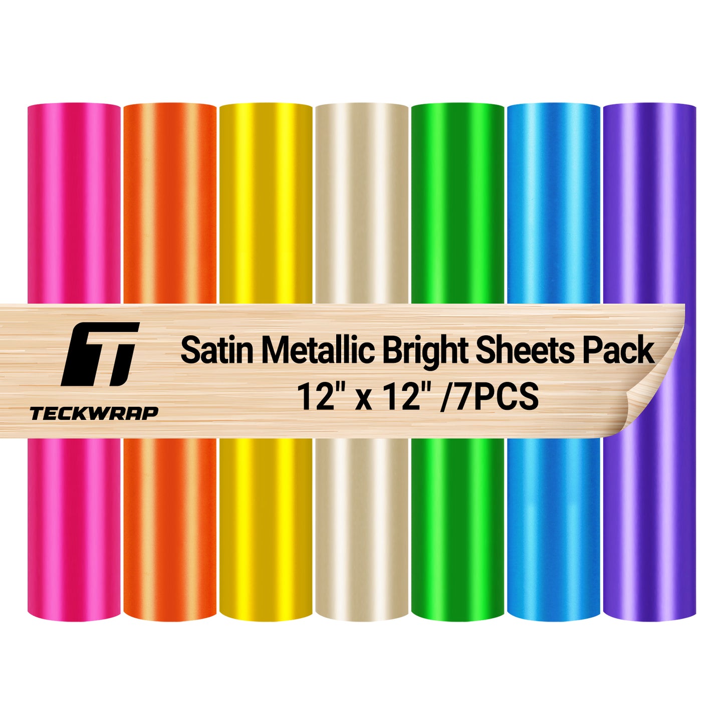 Satin Chrome Vinyl Sheets Pack (7 PCS)