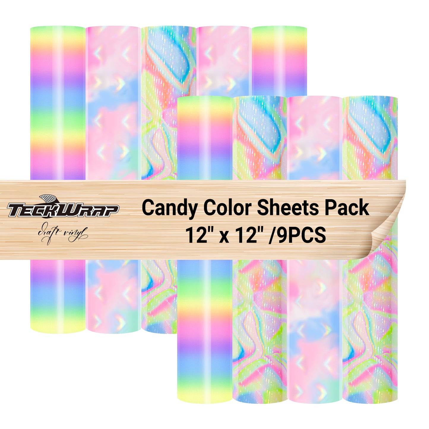 Candy Color Sheets Pack (9 PCS)