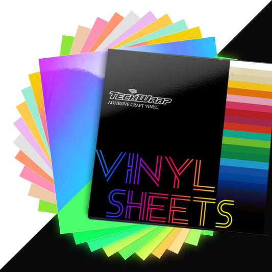 Glow in the Dark Vinyl Sheets Pack( 10PCS)