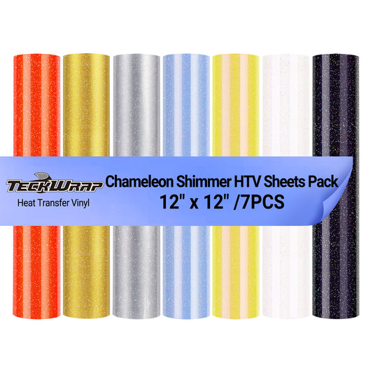 Paquete de sábanas Chameleon Shimmer HTV (7 piezas)