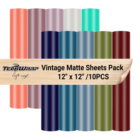 Vintage Matte Sheets Pack (10 PCS)