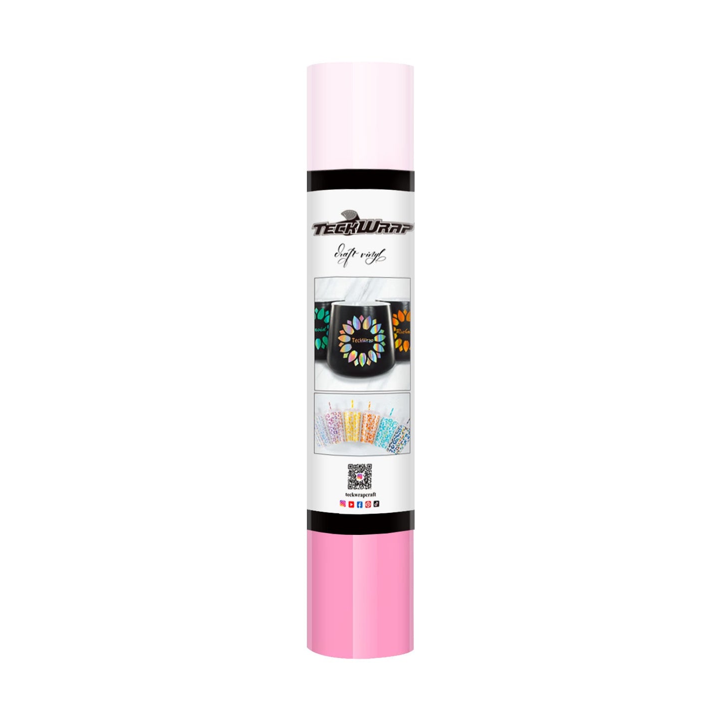 Heat Color Changing Adhesive Vinyl - US to US / 5ft / Heat Sweet Pink - TeckwrapCraft
