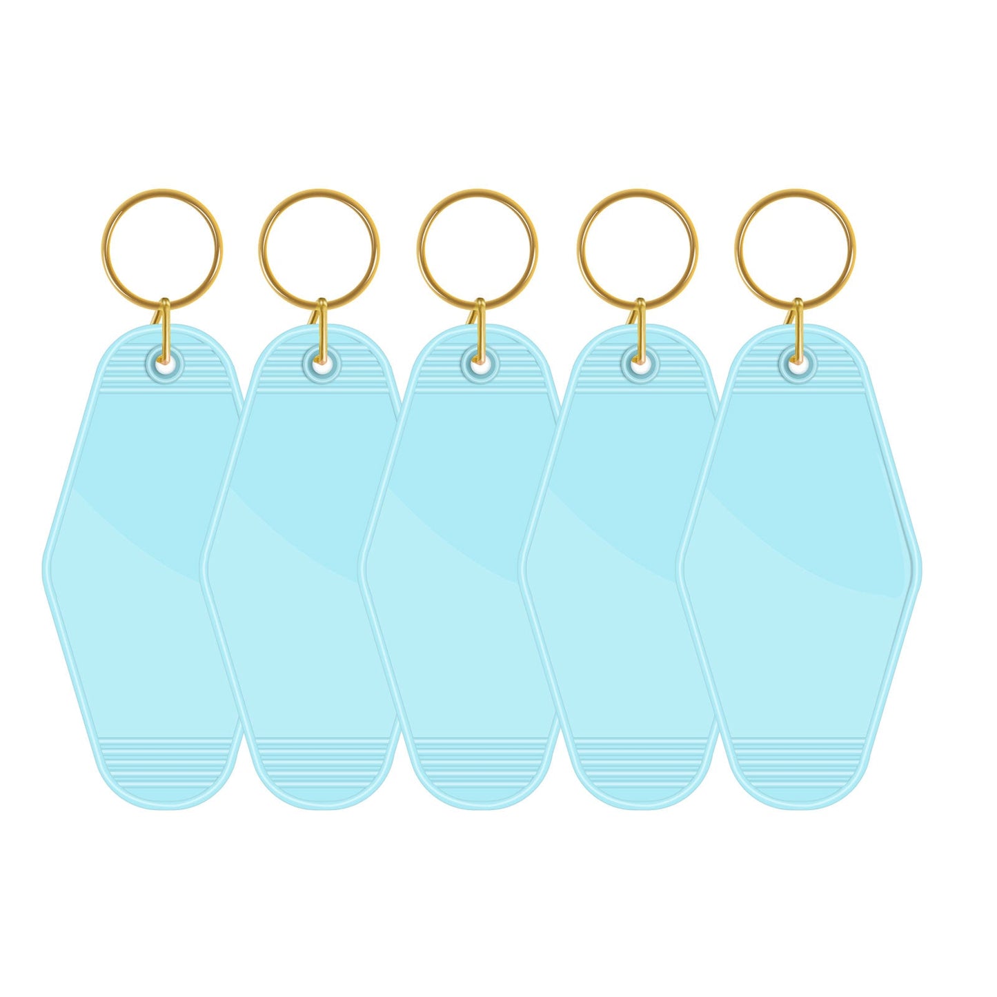 Motel Keychains Blanks - US to US / Sky Blue - TeckwrapCraft