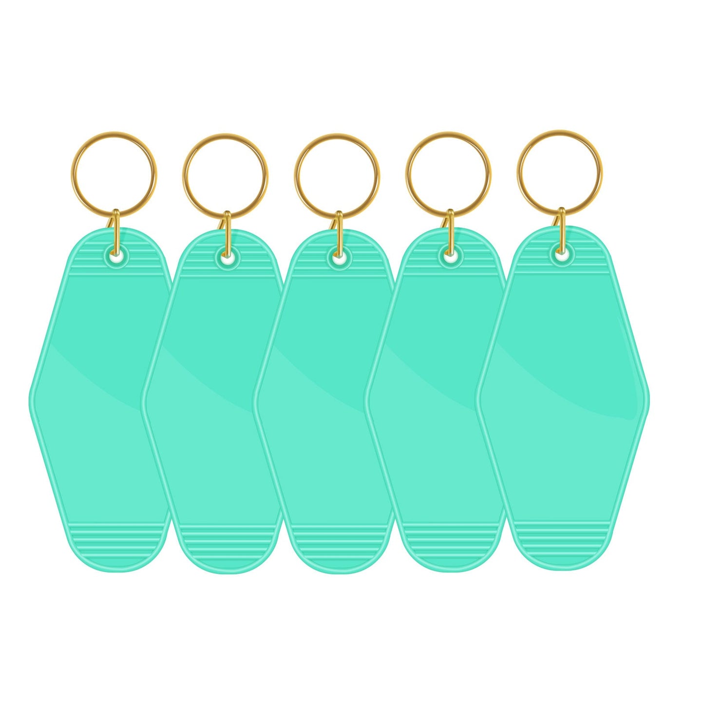 Motel Keychains Blanks - US to US / Teal - TeckwrapCraft