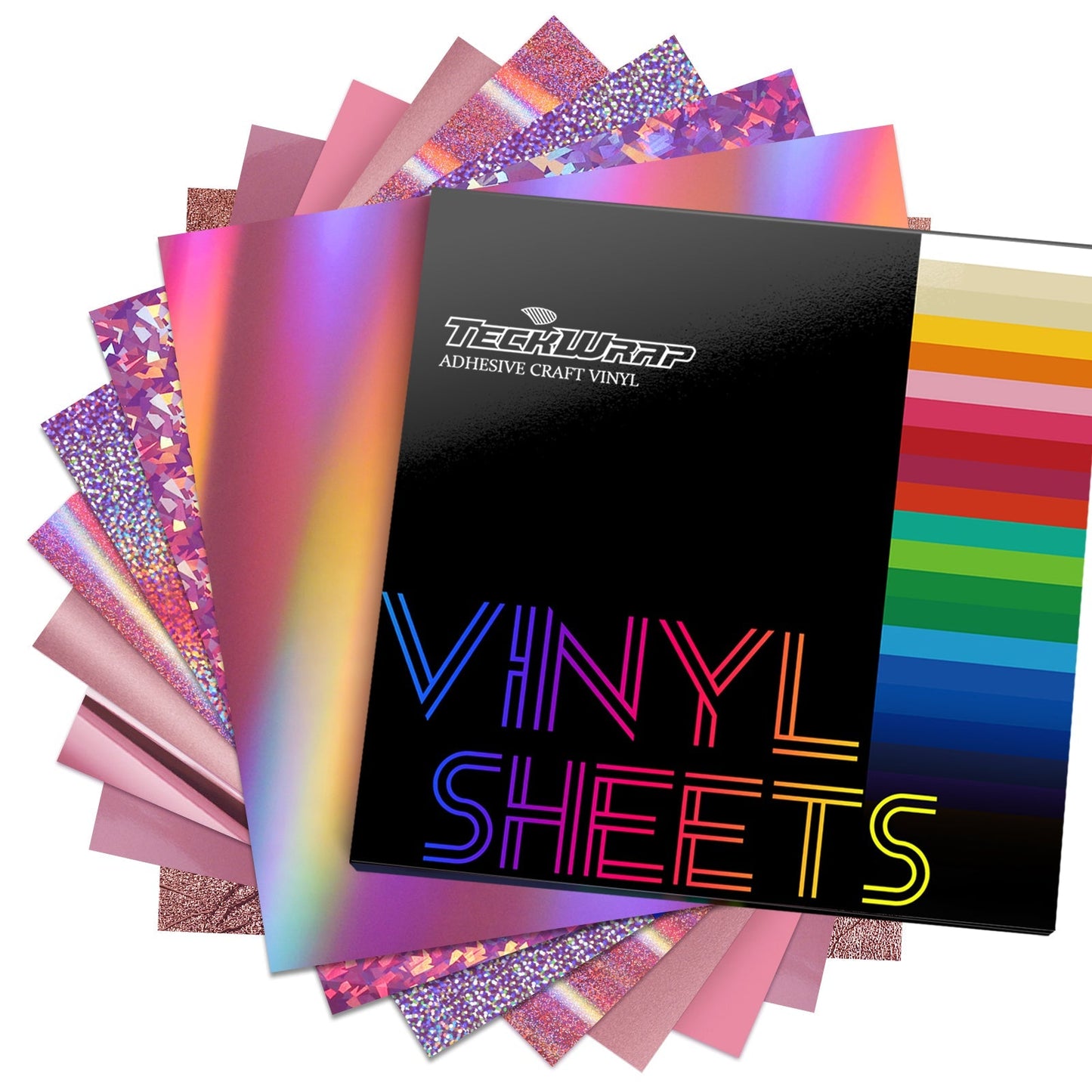 Assorted Color Tone Vinyl Sheets Packs - US to US / Rose Gold Tone - TeckwrapCraft