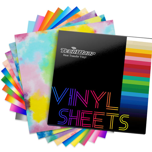 Colorful HTV Sheets Pack ( 10 PCS)