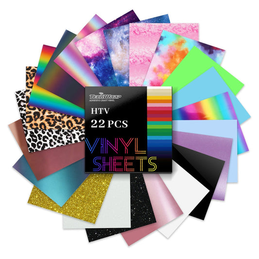 Beginner Heat Transfer Sheets Pack - US to US / HTV Sheets Pack - TeckwrapCraft