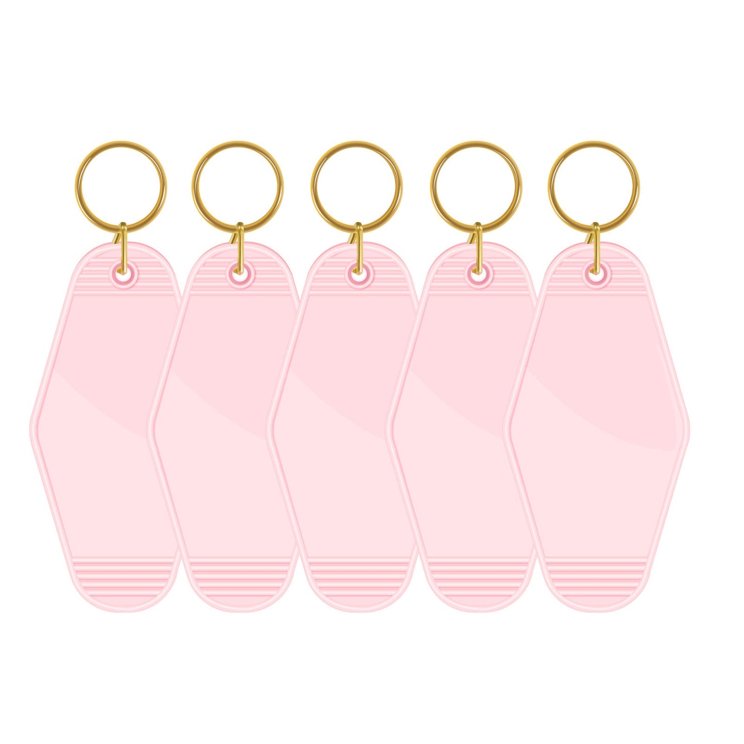 Motel Keychains Blanks - US to US / Pastel Pink - TeckwrapCraft